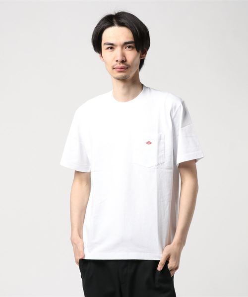 DANTON(ダントン)の「ダントン DANTON / ポケットTシャツ Pocket T-shirt(Tシャツ/カットソー・メンズ・ブラック/ベージュ/ホワイト×ネイビー/ホワイト・L/M/S)」の10枚目の写真