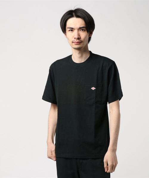 DANTON(ダントン)の「ダントン DANTON / ポケットTシャツ Pocket T-shirt(Tシャツ/カットソー・メンズ・ブラック/ベージュ/ホワイト×ネイビー/ホワイト・L/M/S)」の8枚目の写真