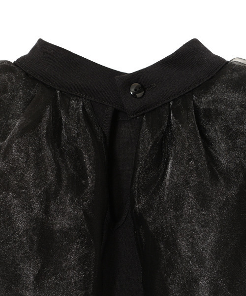 Candy Stripper（キャンディストリッパー）の「FRILLY COLLAR トップス（Tシャツ/カットソー・レディース・ブラック/ラベンダー/オフホワイト・2）」の11枚目の写真