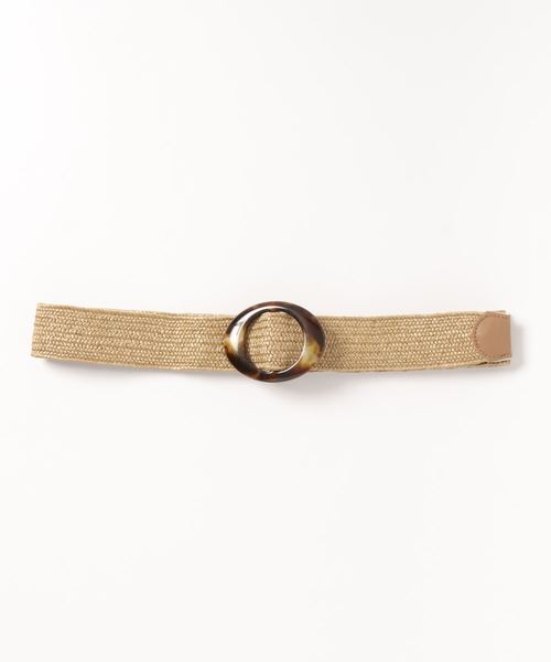 DISCOAT（ディスコート）の「ベッコウバックルベルト（ベルト・レディース・ベージュ/ブラウン・FREE）」の2枚目の写真