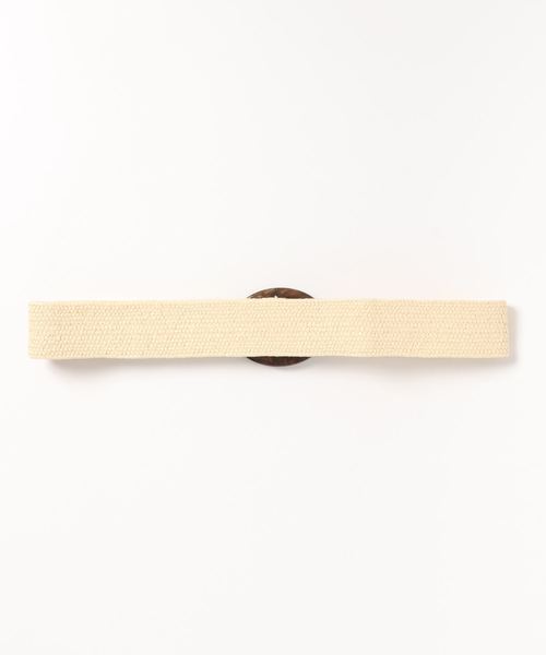 DISCOAT（ディスコート）の「ベッコウバックルベルト（ベルト・レディース・ベージュ/ブラウン・FREE）」の3枚目の写真