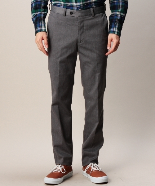 BEAUTY&YOUTH UNITED ARROWS(ビューティーアンドユースユナイテッドアローズ)の「BY ストレッチツイル ノープリーツ スリムパンツ◆(スラックス・メンズ・ダークグレー・SMALL/MEDIUM/LARGE/X-LARGE)」の3枚目の写真