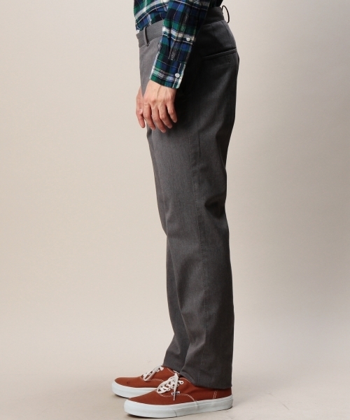 BEAUTY&YOUTH UNITED ARROWS(ビューティーアンドユースユナイテッドアローズ)の「BY ストレッチツイル ノープリーツ スリムパンツ◆(スラックス・メンズ・ダークグレー・SMALL/MEDIUM/LARGE/X-LARGE)」の4枚目の写真