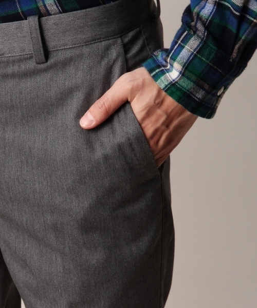 BEAUTY&YOUTH UNITED ARROWS(ビューティーアンドユースユナイテッドアローズ)の「BY ストレッチツイル ノープリーツ スリムパンツ◆(スラックス・メンズ・ダークグレー・SMALL/MEDIUM/LARGE/X-LARGE)」の7枚目の写真