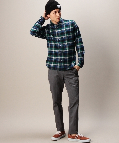 BEAUTY&YOUTH UNITED ARROWS(ビューティーアンドユースユナイテッドアローズ)の「BY ストレッチツイル ノープリーツ スリムパンツ◆(スラックス・メンズ・ダークグレー・SMALL/MEDIUM/LARGE/X-LARGE)」の2枚目の写真