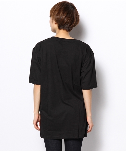 WEGO（ウィゴー）の「WEGO/ロゴプリントBIGTシャツ（Tシャツ/カットソー・レディース・ホワイト/ブラック・FREE）」の3枚目の写真