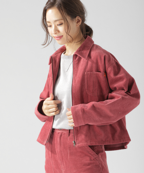 UNIVERSAL OVERALL（ユニバーサルオーバーオール）の「【UNIVERSAL OVERALL】ジャケット（ブルゾン・レディース・ブラウン/ピンク・SMALL/MEDIUM）」の11枚目の写真