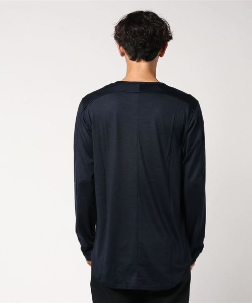 ATTACHMENT（アタッチメント）の「2/72 バンデーラ天竺　クルーネックL/S（Tシャツ/カットソー・メンズ・ネイビー/ブラック/ベージュ/ライトグレー/グレー系その他・1/2/3）」の7枚目の写真