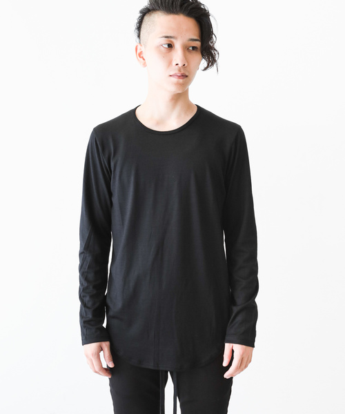 ATTACHMENT（アタッチメント）の「2/72 バンデーラ天竺　クルーネックL/S（Tシャツ/カットソー・メンズ・ネイビー/ブラック/ベージュ/ライトグレー/グレー系その他・1/2/3）」の2枚目の写真