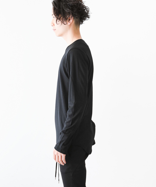 ATTACHMENT（アタッチメント）の「2/72 バンデーラ天竺　クルーネックL/S（Tシャツ/カットソー・メンズ・ネイビー/ブラック/ベージュ/ライトグレー/グレー系その他・1/2/3）」の21枚目の写真