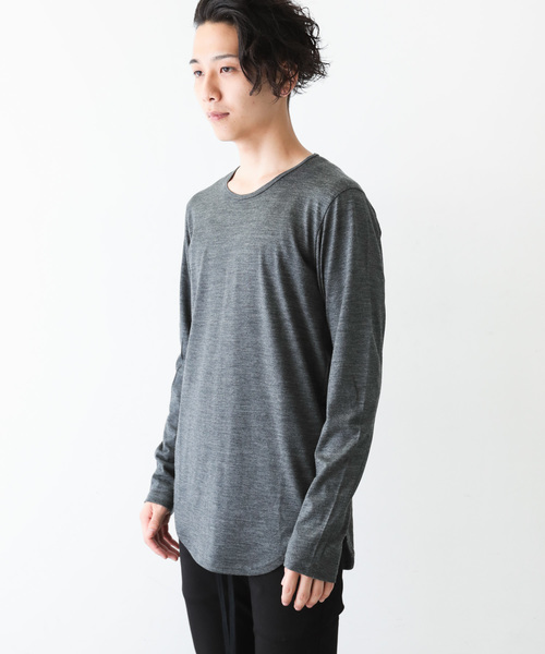ATTACHMENT（アタッチメント）の「2/72 バンデーラ天竺　クルーネックL/S（Tシャツ/カットソー・メンズ・ネイビー/ブラック/ベージュ/ライトグレー/グレー系その他・1/2/3）」の15枚目の写真