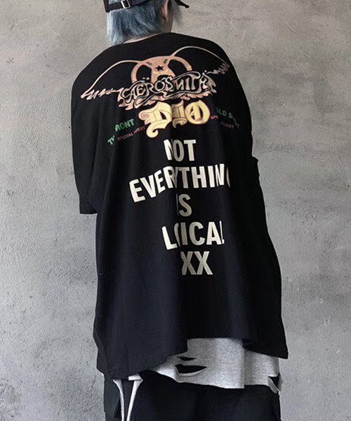 minsobi（ミンソビ）の「フェイクレイヤードTシャツ ファッションアイテム（Tシャツ/カットソー・メンズ・ホワイト/ブラック/グレー・FREE）」の12枚目の写真