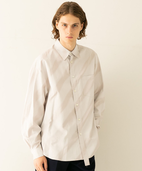 Name.（ネーム）の「【Name.】スプレーペイントシャツ/NMSH-19AW-007（シャツ/ブラウス・メンズ・サックスブルー/アイボリー・1/0）」の4枚目の写真