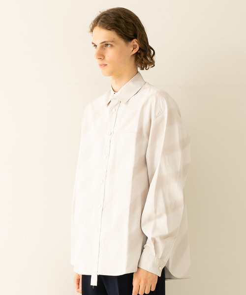 Name.（ネーム）の「【Name.】スプレーペイントシャツ/NMSH-19AW-007（シャツ/ブラウス・メンズ・サックスブルー/アイボリー・1/0）」の6枚目の写真