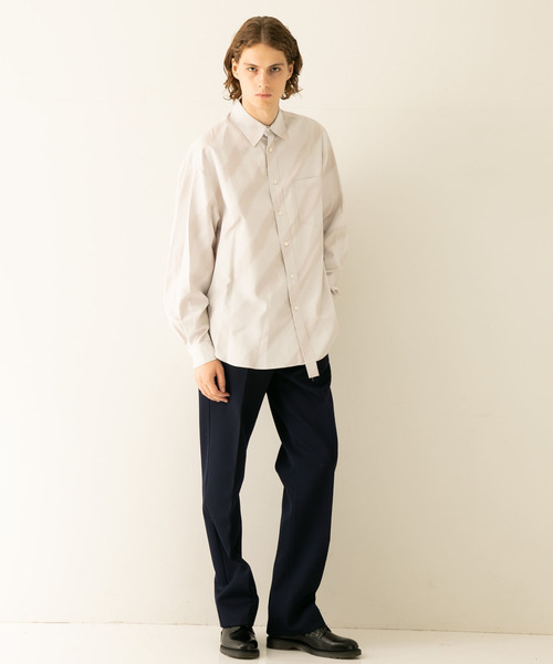 Name.（ネーム）の「【Name.】スプレーペイントシャツ/NMSH-19AW-007（シャツ/ブラウス・メンズ・サックスブルー/アイボリー・1/0）」の13枚目の写真