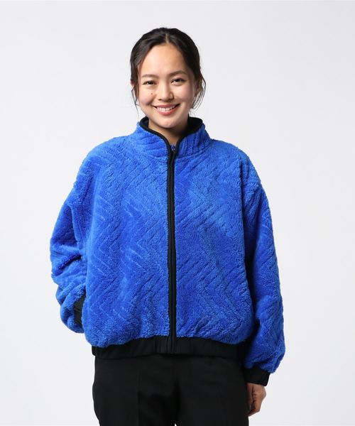 Hurley (ハーレー)の「W HRLY SHERPA JACKET ZIP / ハーレー シェルパウィメンズジャケット ドロップショルダー アウトドア ショート丈(その他アウター・レディース・ブラック/ブルー・X-SMALL/SMALL/MEDIUM)」の1枚目の写真