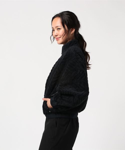 Hurley (ハーレー)の「W HRLY SHERPA JACKET ZIP / ハーレー シェルパウィメンズジャケット ドロップショルダー アウトドア ショート丈(その他アウター・レディース・ブラック/ブルー・X-SMALL/SMALL/MEDIUM)」の5枚目の写真