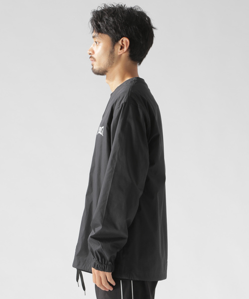 EVERLAST(スポーツ・ライフスタイル)(エバーラスト)の「【EVERLAST(エバーラスト)】別注合繊Vカーディガン(カーディガン/ボレロ・メンズ・ブラック/カーキ・MEDIUM/LARGE)」の12枚目の写真