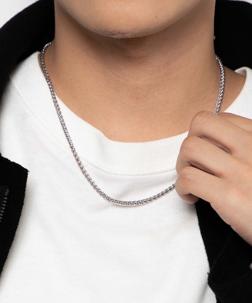 WEGO(ウィゴー)の「WEGO/バスケットチェーンネックレス50cm(ネックレス・メンズ・ゴールド/シルバー・FREE)」の1枚目の写真