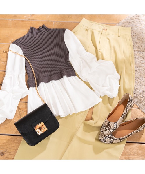 fifth(フィフス)の「スクエアフラットパンプス(バレエシューズ・レディース・アニマル/ラベンダー/モカ/シルバー・23.0cm/24.5cm/23.5cm/24.0cm/25cm/22.5㎝/22.5cm/25.0cm)」の21枚目の写真