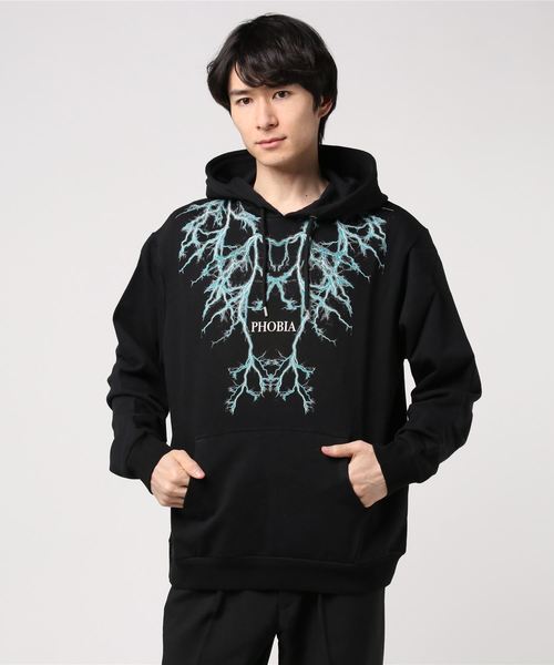 PHOBIA(フォビア)の「LIGHTING HOODIE(パーカー)」|ブラック系その他
