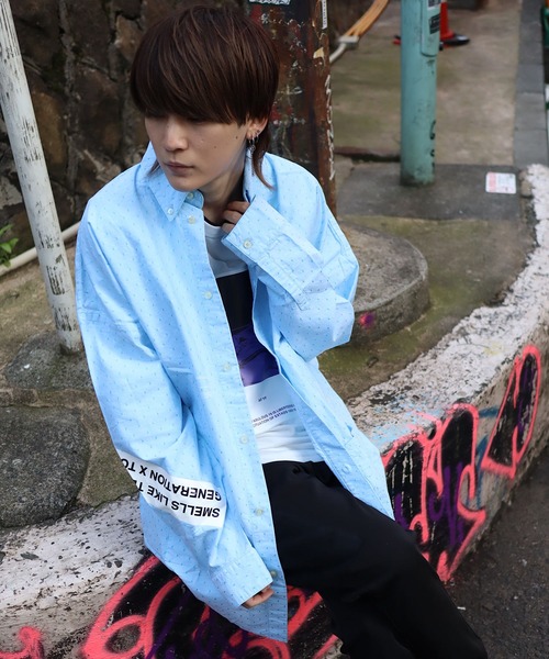 AFYF(エーエフワイエフ)の「【ビッグシルエット】2020 AFYF SSLONG BIG SHIRT/オーバーサイズ ロング ビッグシャツ(シャツ/ブラウス・メンズ・グリーン系その他/オレンジ系その他/ブルー系その他2/ブルー系その他4/ブラウン系その他/ホワイト系その他4/ホワイト系その他5/ホワイト系その他3/グレー系その他/ブルー系その他3/ホワイト系その他/ホワイト系その他2/ブルー系その他・FREE)」の8枚目の写真