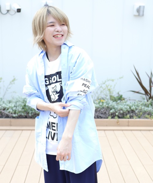AFYF(エーエフワイエフ)の「【ビッグシルエット】2020 AFYF SSLONG BIG SHIRT/オーバーサイズ ロング ビッグシャツ(シャツ/ブラウス・メンズ・グリーン系その他/オレンジ系その他/ブルー系その他2/ブルー系その他4/ブラウン系その他/ホワイト系その他4/ホワイト系その他5/ホワイト系その他3/グレー系その他/ブルー系その他3/ホワイト系その他/ホワイト系その他2/ブルー系その他・FREE)」の10枚目の写真