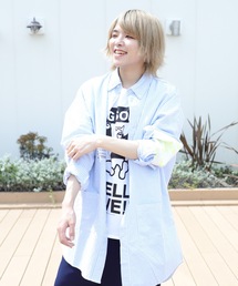 【ビッグシルエット】2020 AFYF SSLONG BIG SHIRT/オーバーサイズ ロング ビッグシャツ