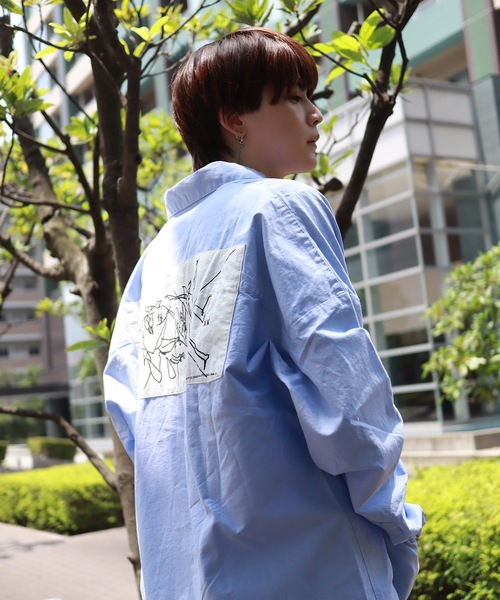 AFYF(エーエフワイエフ)の「【ビッグシルエット】2020 AFYF SSLONG BIG SHIRT/オーバーサイズ ロング ビッグシャツ(シャツ/ブラウス・メンズ・グリーン系その他/オレンジ系その他/ブルー系その他2/ブルー系その他4/ブラウン系その他/ホワイト系その他4/ホワイト系その他5/ホワイト系その他3/グレー系その他/ブルー系その他3/ホワイト系その他/ホワイト系その他2/ブルー系その他・FREE)」の16枚目の写真