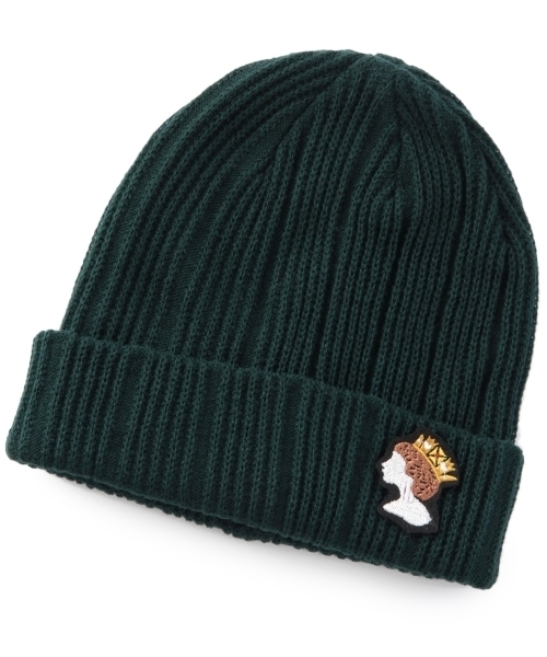 grove（グローブ）の「クイーンワッペンニットワッチ（ニットキャップ/ビーニー・レディース・グレー/ブラック/グリーン/ベージュ/レッド/グレー系1/ブルー・00）」の5枚目の写真