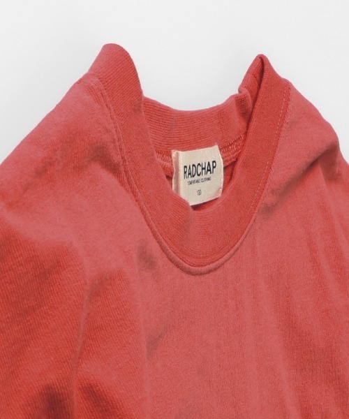 RADCHAP（ラッドチャップ）の「ジャガードリブビッグTシャツ（Tシャツ/カットソー・キッズ・レッド/オフホワイト・100cm/130cm/120cm/140cm/110cm/90cm/150cm）」の15枚目の写真