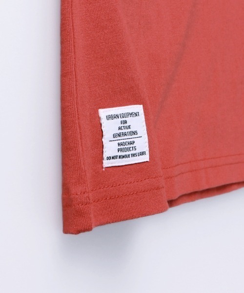 RADCHAP（ラッドチャップ）の「ジャガードリブビッグTシャツ（Tシャツ/カットソー・キッズ・レッド/オフホワイト・100cm/130cm/120cm/140cm/110cm/90cm/150cm）」の17枚目の写真