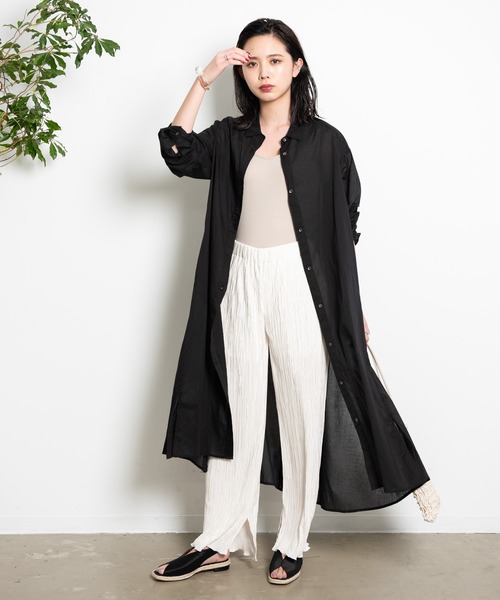 Aunt Marie's（アントマリーズ）の「AUNT MARIE’S ミニプリーツワイドパンツ（その他パンツ・レディース・ライトグリーン/ブラック/ホワイト/グレー・FREE）」の21枚目の写真