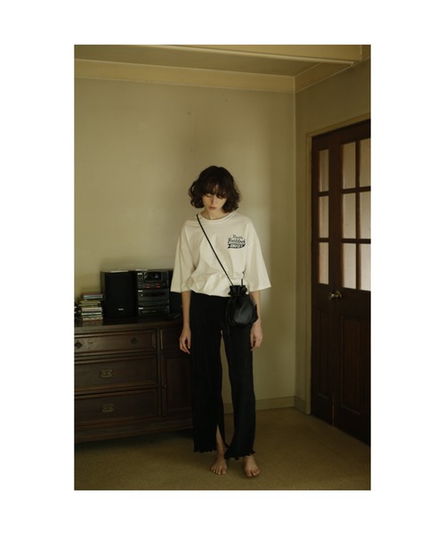 Aunt Marie's（アントマリーズ）の「AUNT MARIE’S ミニプリーツワイドパンツ（その他パンツ・レディース・ライトグリーン/ブラック/ホワイト/グレー・FREE）」の5枚目の写真