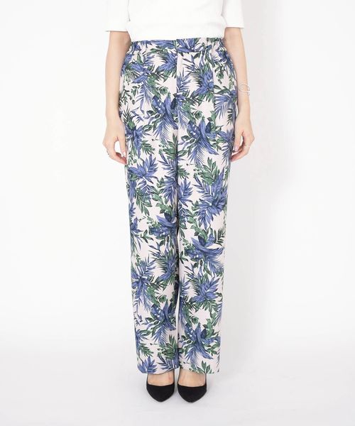 SHIPS(シップス)の「リーフプリントフルレングスパンツ◇(その他パンツ・レディース・ライトブルー/ナチュラル・38/36)」の9枚目の写真