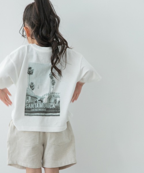 LOWRYS FARM（ローリーズファーム）の「アソートフォトＢＩＧＴＥＥ　886712（Tシャツ/カットソー・キッズ・チャコールグレー/オフホワイト/アイボリー・MEDIUM/LARGE/X-LARGE）」の3枚目の写真