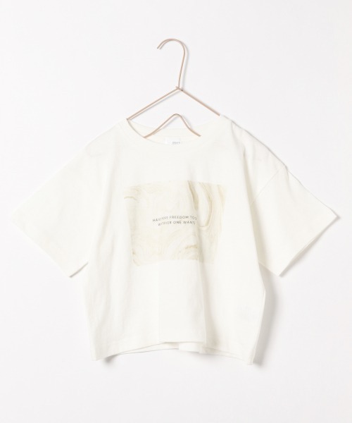 LOWRYS FARM（ローリーズファーム）の「アソートフォトＢＩＧＴＥＥ　886712（Tシャツ/カットソー・キッズ・チャコールグレー/オフホワイト/アイボリー・MEDIUM/LARGE/X-LARGE）」の2枚目の写真