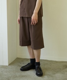 【VIBGYOR BY AS】薄梨地7分丈ルーズパンツ(BL)