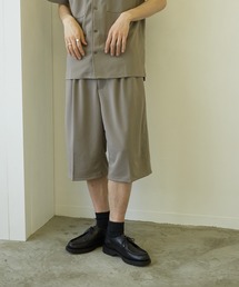 【VIBGYOR BY AS】薄梨地7分丈ルーズパンツ(BL)