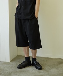 【VIBGYOR BY AS】薄梨地7分丈ルーズパンツ(BL)