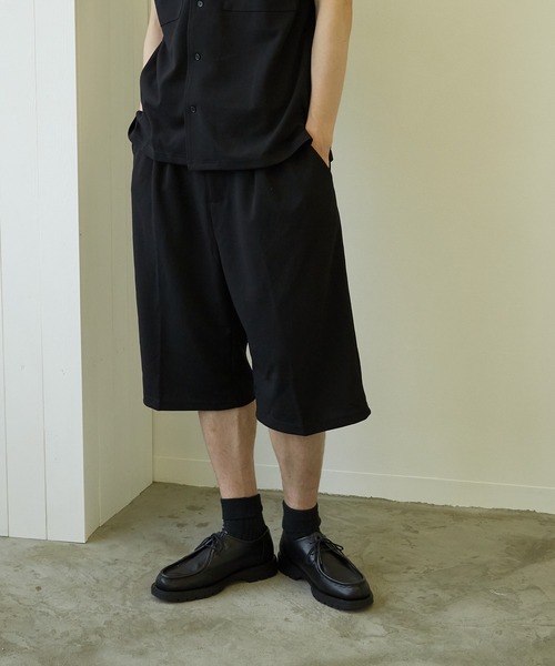 VIBGYOR（ヴィブジョー）の「【VIBGYOR BY AS】薄梨地7分丈ルーズパンツ(BL)（その他パンツ・メンズ・ブラック/チャコールグレー/ブラウン/ベージュ/グレイッシュベージュ/ブルー・MEDIUM/LARGE）」の2枚目の写真