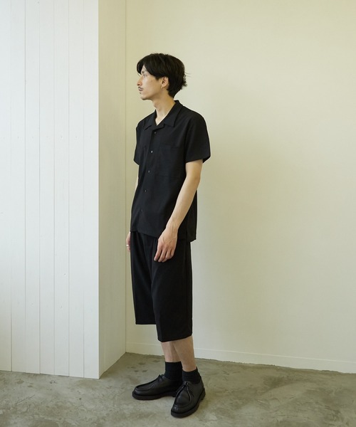VIBGYOR（ヴィブジョー）の「【VIBGYOR BY AS】薄梨地7分丈ルーズパンツ(BL)（その他パンツ・メンズ・ブラック/チャコールグレー/ブラウン/ベージュ/グレイッシュベージュ/ブルー・MEDIUM/LARGE）」の8枚目の写真