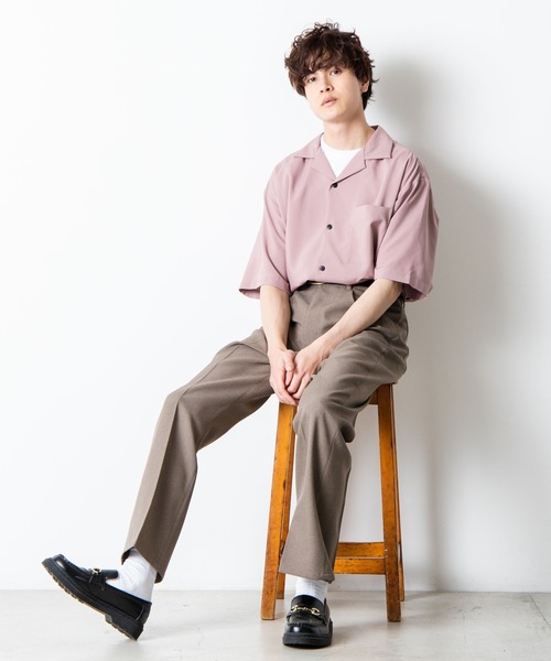 WEGO（ウィゴー）の「WEGO/セミフレアスラックス（スラックス・メンズ・ブラウン系その他/ベージュ系その他/オフホワイト/ブラック/ベージュ/ダークブラウン・MEDIUM/LARGE）」の22枚目の写真