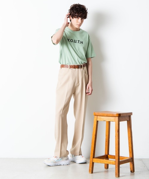 WEGO（ウィゴー）の「WEGO/セミフレアスラックス（スラックス・メンズ・ブラウン系その他/ベージュ系その他/オフホワイト/ブラック/ベージュ/ダークブラウン・MEDIUM/LARGE）」の19枚目の写真