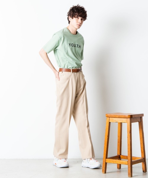 WEGO（ウィゴー）の「WEGO/セミフレアスラックス（スラックス・メンズ・ブラウン系その他/ベージュ系その他/オフホワイト/ブラック/ベージュ/ダークブラウン・MEDIUM/LARGE）」の20枚目の写真