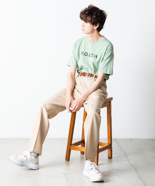 WEGO（ウィゴー）の「WEGO/セミフレアスラックス（スラックス・メンズ・ブラウン系その他/ベージュ系その他/オフホワイト/ブラック/ベージュ/ダークブラウン・MEDIUM/LARGE）」の21枚目の写真