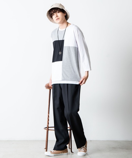 WEGO（ウィゴー）の「WEGO/セミフレアスラックス（スラックス・メンズ・ブラウン系その他/ベージュ系その他/オフホワイト/ブラック/ベージュ/ダークブラウン・MEDIUM/LARGE）」の10枚目の写真