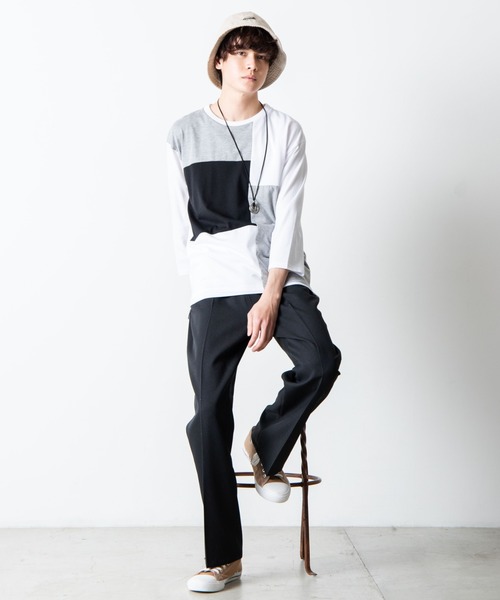 WEGO（ウィゴー）の「WEGO/セミフレアスラックス（スラックス・メンズ・ブラウン系その他/ベージュ系その他/オフホワイト/ブラック/ベージュ/ダークブラウン・MEDIUM/LARGE）」の11枚目の写真