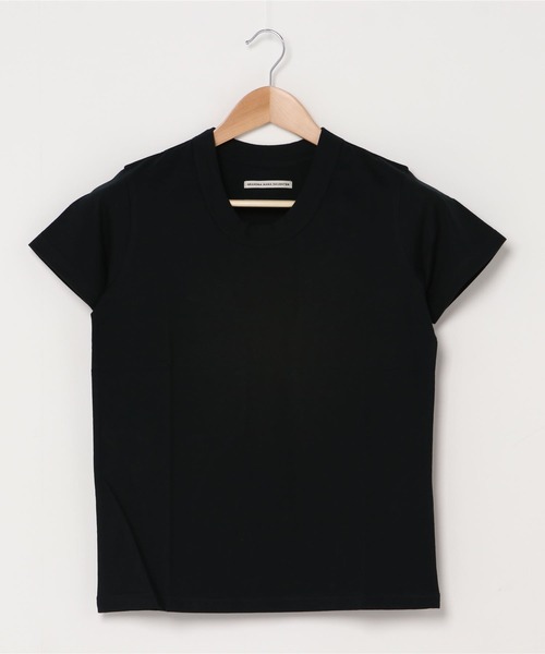 GRANDMA MAMA DAUGHTER（グランマママドーター）の「GRANDMA MAMA DAUGHTER / グランマ ママ ドーター  CREW NECK T SHIRT クルーネック Tシャツ 無地T GC080A（Tシャツ/カットソー・レディース・ホワイト/ネイビー/ブラック・1/0）」の15枚目の写真