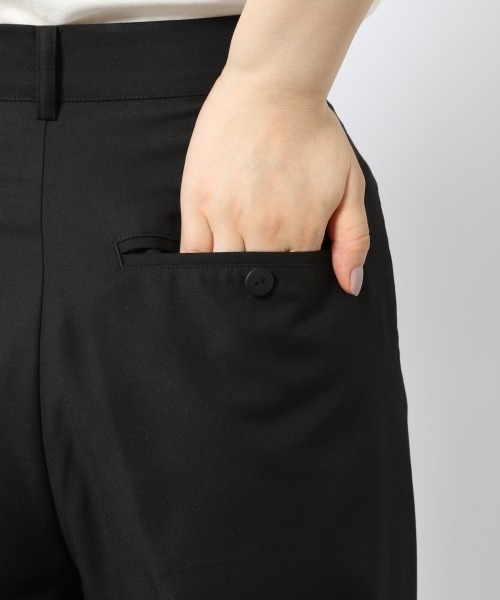 PAGEBOY(ページボーイ)の「セットアップ ダブルクロスパンツ(タックパンツ)(スラックス・レディース・ブラック/グレイッシュベージュ/ブルー・MEDIUM/SMALL)」の13枚目の写真